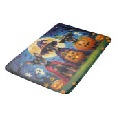 Affenpinscher Honden Pompoen Halloween Grappig Badmat (Gekanteld)