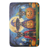 Affenpinscher Honden Pompoen Halloween Grappig Badmat (Voorkant Verticaal)