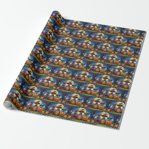 Affenpinscher honden pompoen Halloween grappig Cadeaupapier