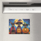 Affenpinscher Honden Pompoen Halloween Grappig Magneet (Insitu (Vaatwasser))