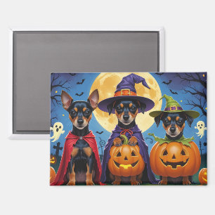 Affenpinscher honden pompoen Halloween grappig Magneet