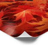 Affenpinscher in herfstbladeren geïnspireerd door perfect poster (Hoek)