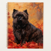Affenpinscher in herfstbladeren Herfst geïnspireer Planner (Voorkant)