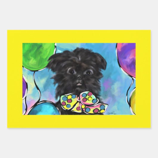 Affenpinscher Inpakpapier Vel (Voorkant 2)