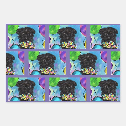 Affenpinscher Inpakpapier Vel (Voorkant)