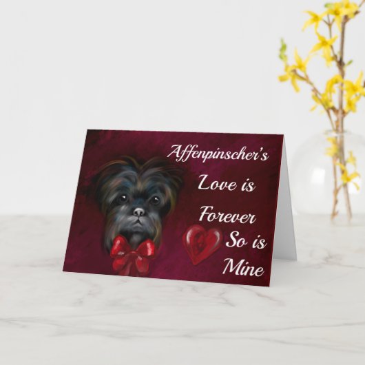 AFFENPINSCHER  KAART (Gele Bloem)