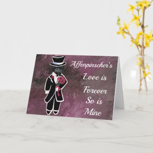 AFFENPINSCHER KAART (Gele Bloem)