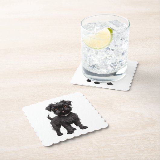 Affenpinscher Kartonnen Onderzetters (Insitu)