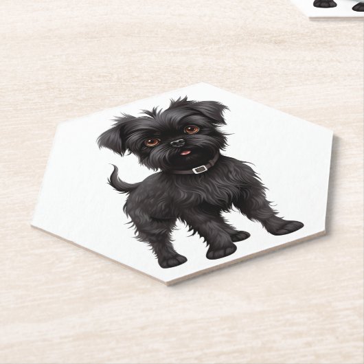 Affenpinscher Kartonnen Onderzetters (Schuin)