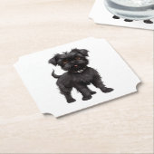 Affenpinscher Kartonnen Onderzetters (Gekanteld)