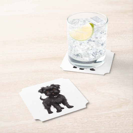 Affenpinscher Kartonnen Onderzetters (Insitu)