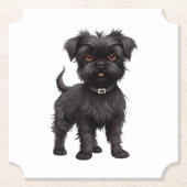 Affenpinscher Kartonnen Onderzetters (Voorkant)