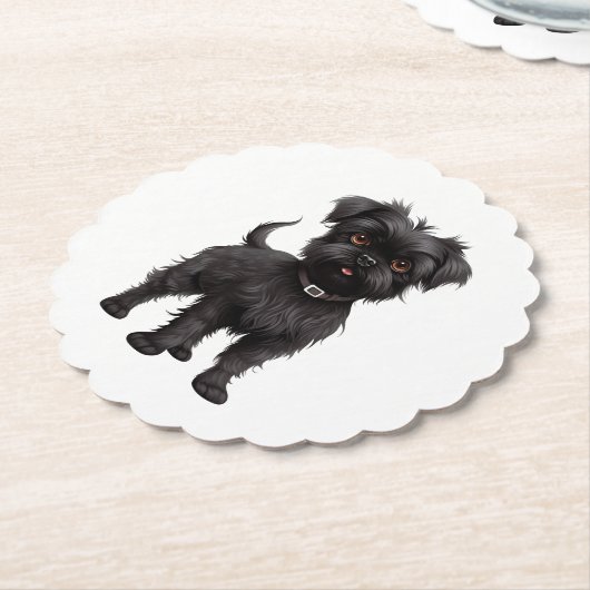 Affenpinscher Kartonnen Onderzetters (Gekanteld)