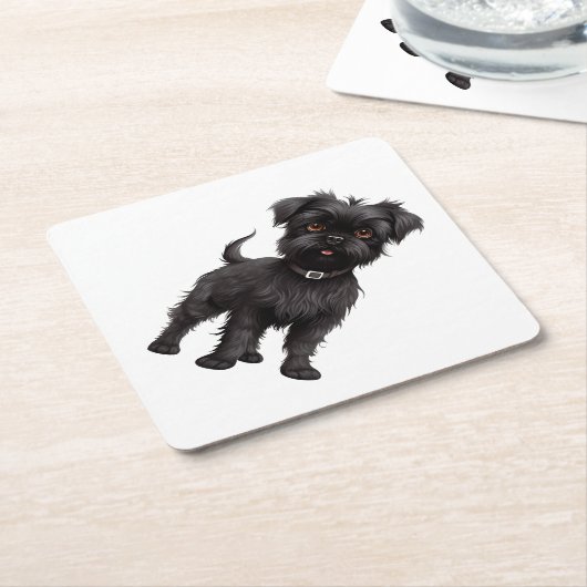 Affenpinscher Kartonnen Onderzetters (Schuin)