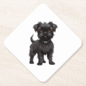 Affenpinscher Kartonnen Onderzetters (Voorkant)