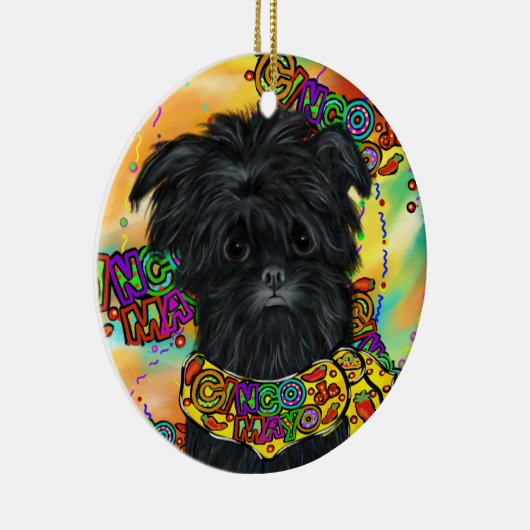 Affenpinscher Keramisch Ornament (Rechts)