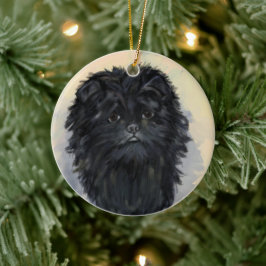 Affenpinscher Keramisch Ornament