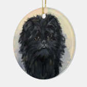 Affenpinscher Keramisch Ornament (Links)