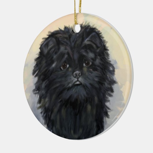 Affenpinscher Keramisch Ornament (Links)