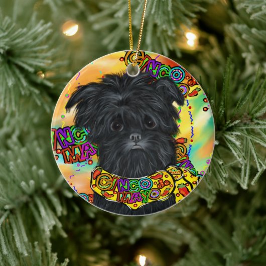 Affenpinscher Keramisch Ornament (Boom)