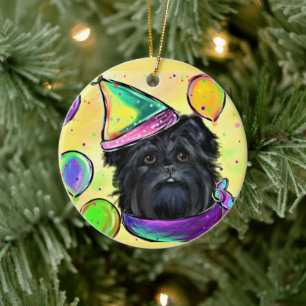 Affenpinscher keramisch ornament