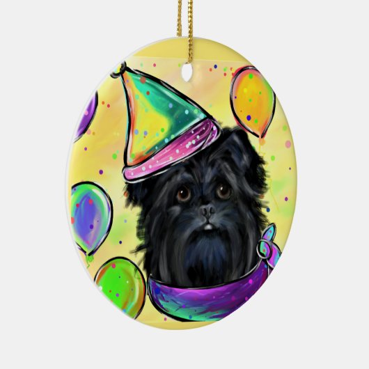 Affenpinscher Keramisch Ornament (Rechts)