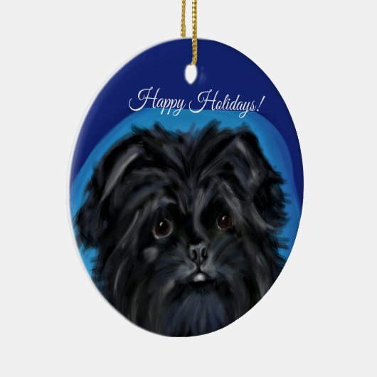 AFFENPINSCHER KERAMISCH ORNAMENT (Rechts)