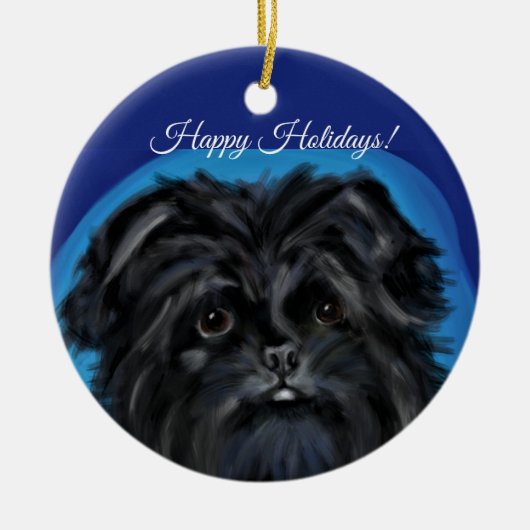 AFFENPINSCHER KERAMISCH ORNAMENT (Voorkant)