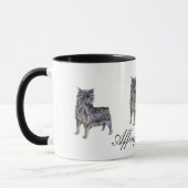 Affenpinscher-keramische Mok (Links)