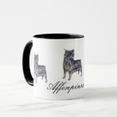 Affenpinscher-keramische Mok (Voorkant links)