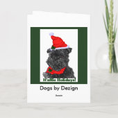 Affenpinscher Kerst Kaarten Gepersonaliseerd (Achterkant)
