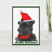 Affenpinscher Kerst Kaarten Gepersonaliseerd (Voorkant)