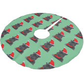 Affenpinscher Kerst Vrolijk Kerstboom Rok (Gekanteld)