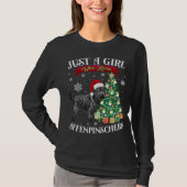 Affenpinscher Kerstboom Affenpinscher Santa H T-shirt (Voorkant)