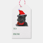 Affenpinscher-kerstcadeaus Cadeaulabel (Voorkant)
