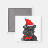 Affenpinscher-kerstcadeaus Magneet (Voorkant / Achterkant)
