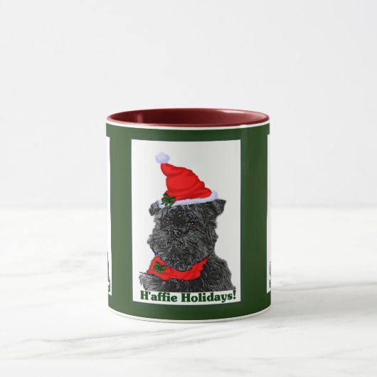 Affenpinscher-kerstcadeaus Mok (Midden)