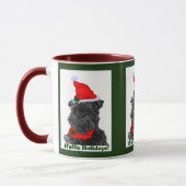 Affenpinscher-kerstcadeaus Mok (Links)