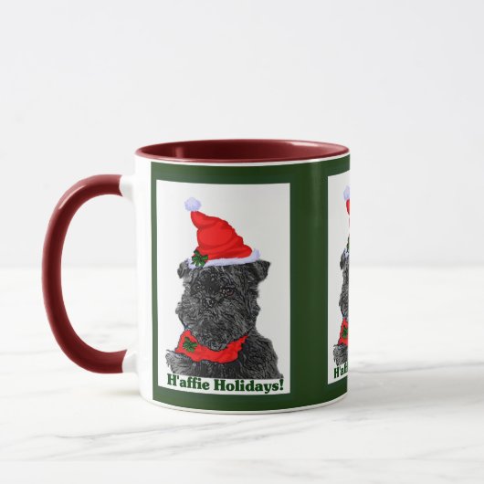 Affenpinscher-kerstcadeaus Mok (Links)