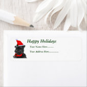 Affenpinscher kerstcadeaus, Prettige feestdagen, . Etiket (Insitu)