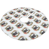 Affenpinscher Kerstkrans feestelijke pup Kerstboom Rok (Gekanteld)