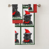 Affenpinscher Kerstmis Bad Handdoek (Insitu)