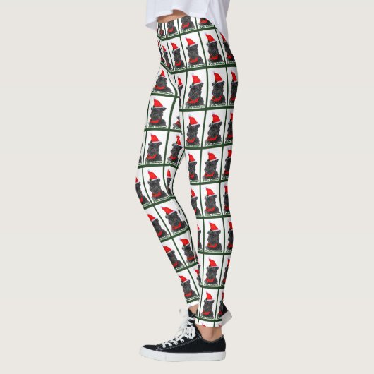 Affenpinscher Kerstmis Leggings (Links)