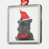 Affenpinscher Kerstmis Metalen Ornament (Links)