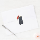 Affenpinscher Kerstmis Ronde Sticker (Envelop)