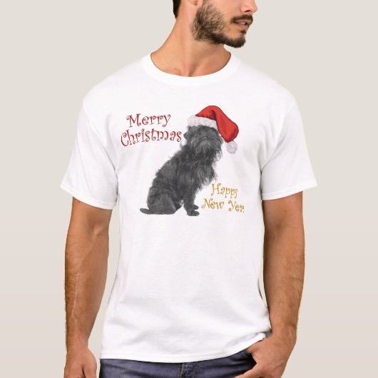 Affenpinscher Kerstmis T-shirt (Voorkant)