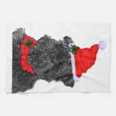 Affenpinscher Kerstmis Theedoek (Horizontaal)