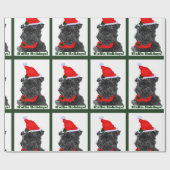 Affenpinscher Kerstvakantie Cadeaupapier (Vlak)