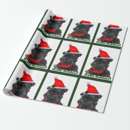 Affenpinscher Kerstvakantie Cadeaupapier