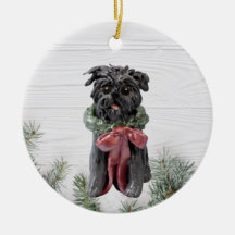 Affenpinscher-kerstversiering